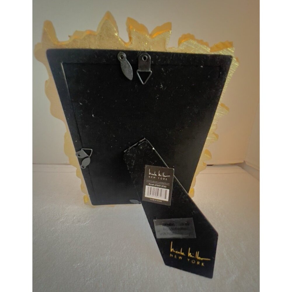 Nicole Miller Butterfly Photo Frame 4 x 6 Vertical Horizontal Gold Resin Gift - Picture 5 of 10